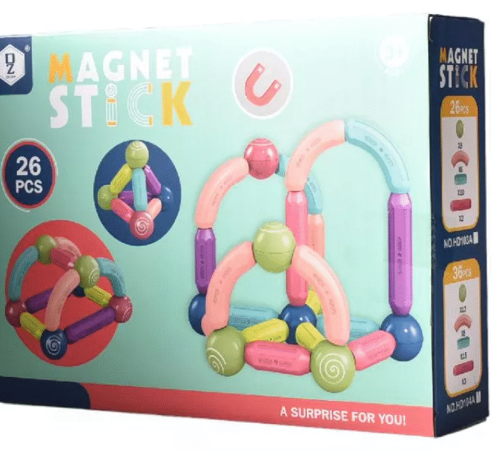 JUEGO 26 PCS BLOQUES MAGNETICOS