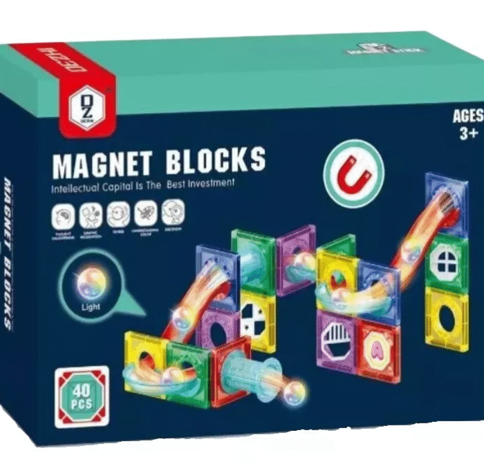 Juego De 40 Pcs Bloques Magnéticos
