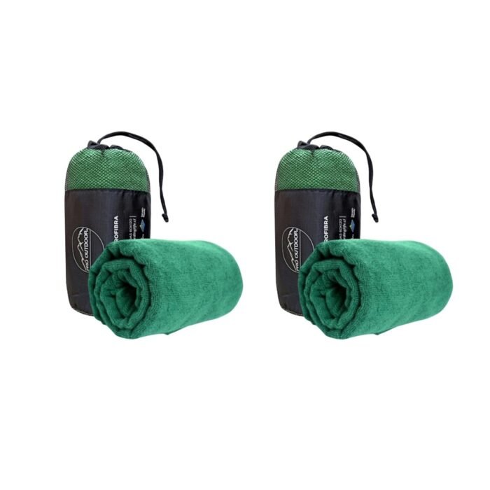 Pack 2 Toallas Microfibra Terry Verde