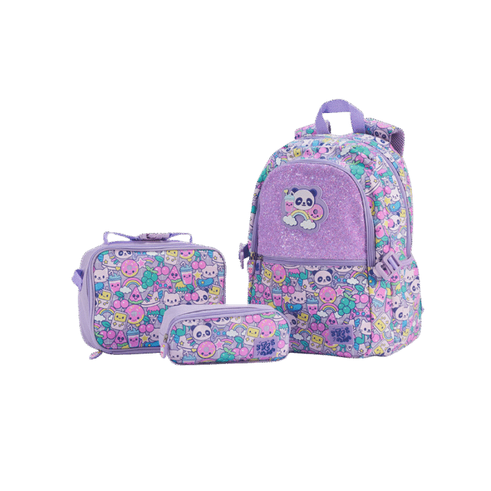 Pack Mochila + Estuche y Lonchera Candy