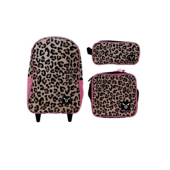 Set mochila, Lonchera y Estuche Cheeta Moose