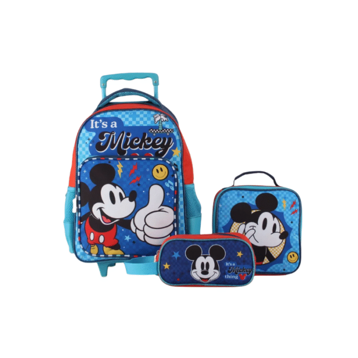 Tripack Mickey Mochila+Lonchera+Estuche