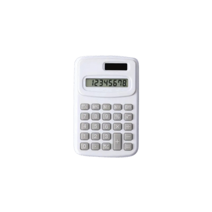 Calculadora mini básica blanca
