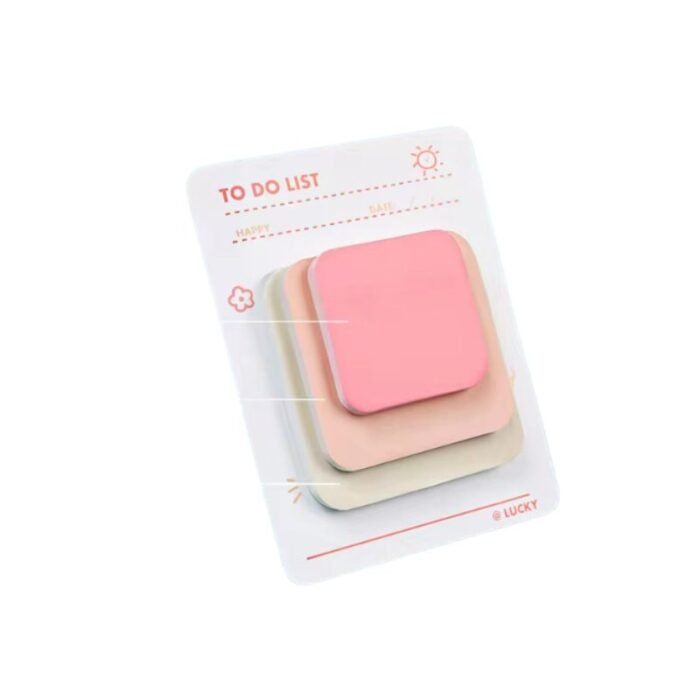 Notas adhesivas rosado - amarillo
