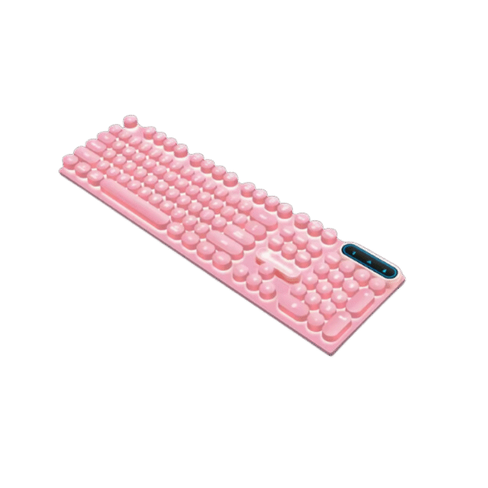 Teclado 100 teclas rosado