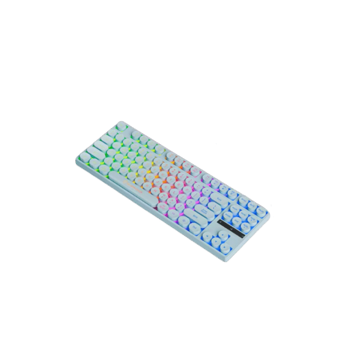 Teclado 87 teclas celeste