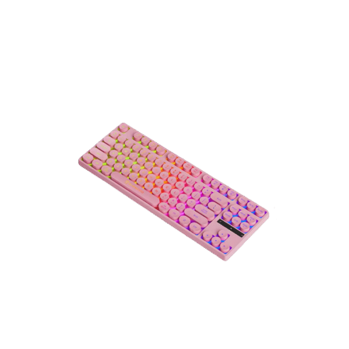 Teclado 87 teclas rosado