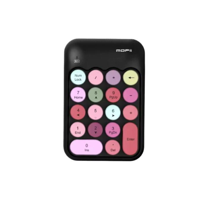 Teclado numérico negro