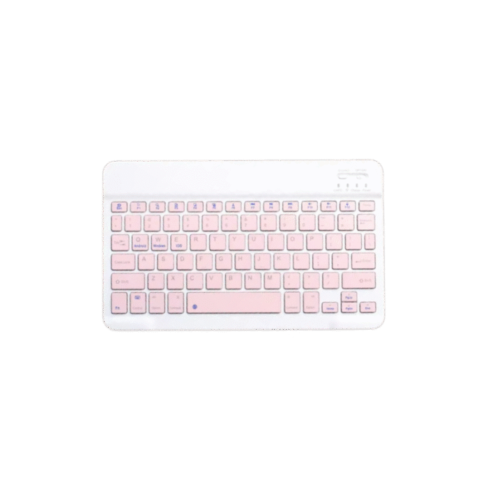 Teclado tablet rosado